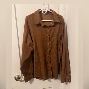 BEAUTIFUL BROWN BUTTONED JACKET! FALL & WINTER FASHION!